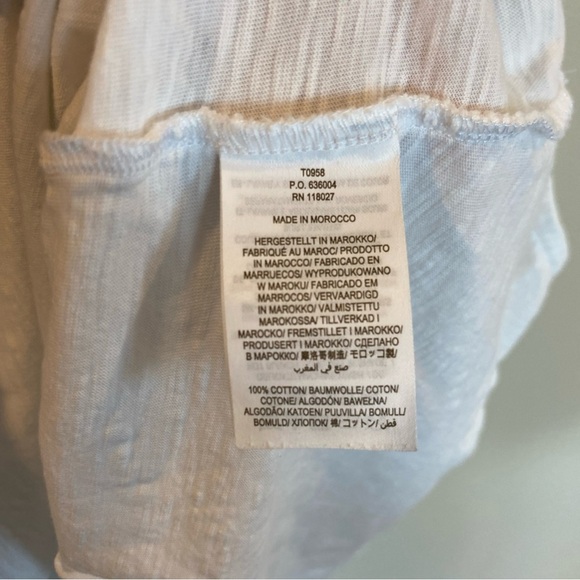 Boden Ruffle Strap Tank Top White Cotton Womens Size 14 - Picture 4 of 6